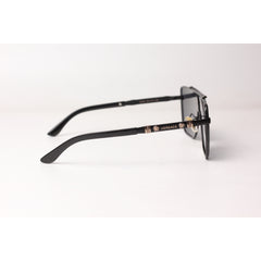 Versace  – 5552 – Black Golden - Metal - Acetate  - Square - Sunglasses - Eyewear