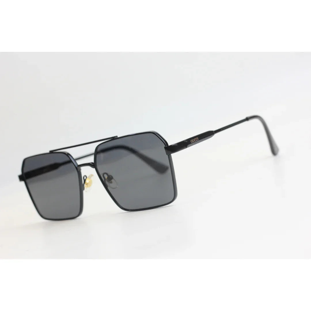 جوتشي – GG20 – أسود – معدني – هندسي – مربع – نظارات شمسية – نظارات طبية 