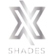 Logo with 'X' and 'SHADES' text in a minimalistic design